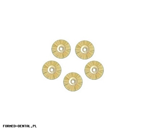 Szczoteczka biała okrągła - średnio twarda, bez mandryli 