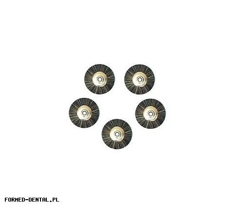 Szczoteczka szara okrągła - miękka, bez mandryli  