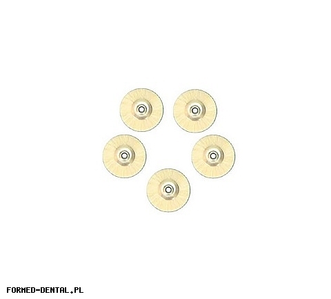 Szczoteczka biała okrągła - miękka, bez mandryli  