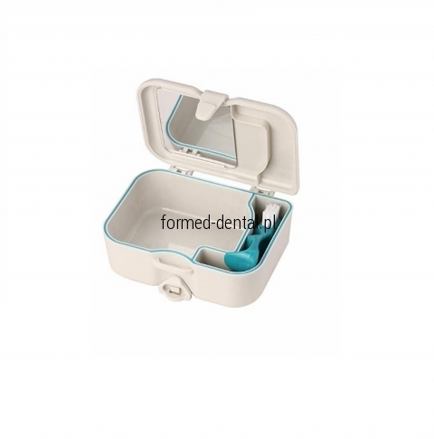 Pudełko na protezę zębową ze szczoteczką